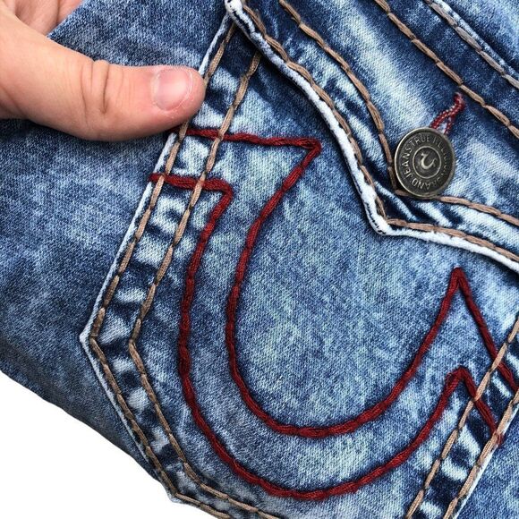 True Religion Jeans Size 29 RICKY SUPER T Blue - Picture 10 of 13